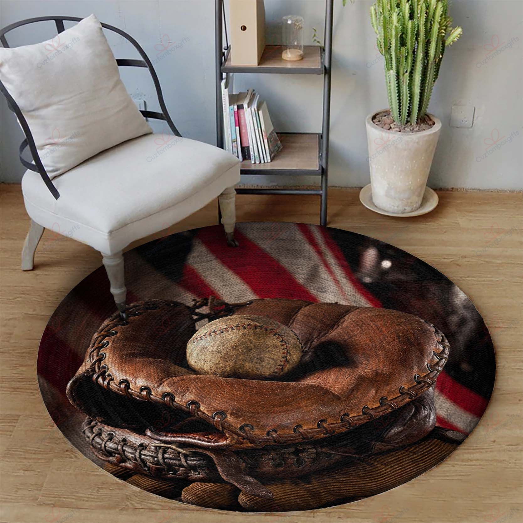 Baseball Ball 1 Round Carpet Floor Rug Living Room Bedroom Decor Round Area Rug Carpet Baseball Ball 1 Round Carpet Floor Rug Living Room Bedroom Decor Round Area Rug Carpet