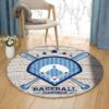 Baseball Championship Round Carpet Floor Rug Living Room Bedroom Decor Round Area Rug Carpet