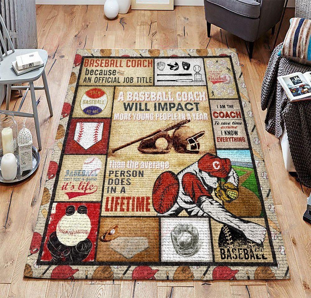 Baseball Coach Rug Sport Decor Gift Floor Decor Living Room Carpet Rug Area Rug - ea249e3ad82a Baseball Coach Rug Sport Decor Gift Floor Decor Living Room Carpet Rug Area Rug - ea249e3ad82a