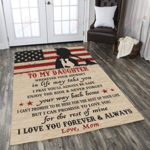 Baseball Daughter Wherever Your Journey In Life May Take You Rug Sport Decor Gift Floor Decor Living Room Carpet Rug Area Rug - ea30ad396979