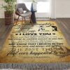 Baseball Dear My Grand Daughter Always Remember How Much I Love You Rug Sport Decor Gift Floor Decor Living Room Carpet Rug Area Rug - 4f7958859c06