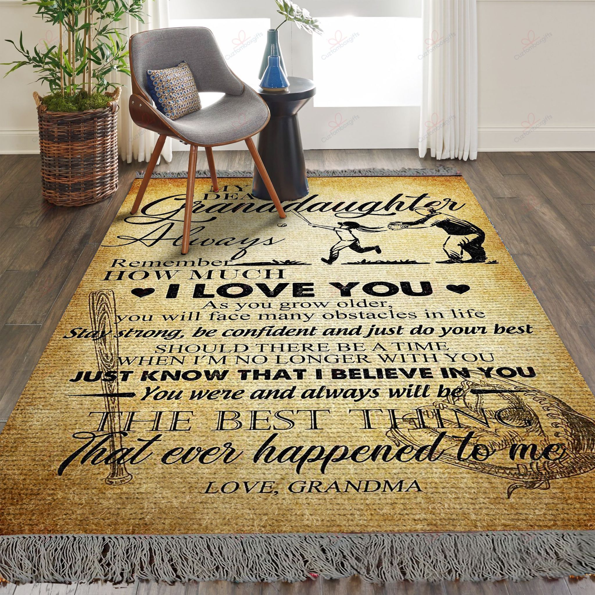 Baseball Dear My Grand Daughter Always Remember How Much I Love You Rug Sport Decor Gift Floor Decor Living Room Carpet Rug Area Rug - 4f7958859c06 Baseball Dear My Grand Daughter Always Remember How Much I Love You Rug Sport Decor Gift Floor Decor Living Room Carpet Rug Area Rug - 4f7958859c06