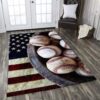 Baseball Flag Rug Sport Decor Gift Floor Decor Living Room Carpet Rug Area Rug - e677f4e0f76a