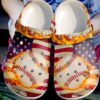 Baseball Flag Sku 120 Crocs Crocband Clog Comfortable For Mens Womens Classic Clog Water Shoes
