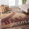 Baseball Game Rug Sport Decor Gift Floor Decor Living Room Carpet Rug Area Rug - b339139034f5