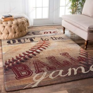 Baseball Game Rug Sport Decor Gift Floor Decor Living Room Carpet Rug Area Rug - b339139034f5