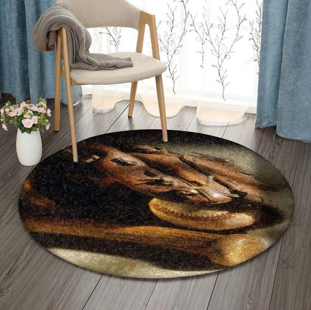 Baseball Glove Round Carpet Floor Rug Living Room Bedroom Decor Round Area Rug Carpet Baseball Glove Round Carpet Floor Rug Living Room Bedroom Decor Round Area Rug Carpet