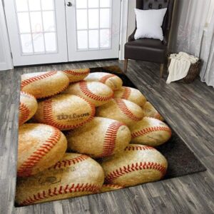 Baseball Rug Sport Decor Gift Floor Decor Living Room Carpet Rug Area Rug - d4772057b33d