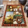 Baseball Rug Sport Decor Gift Floor Decor Living Room Carpet Rug Area Rug - 4075612c86f2