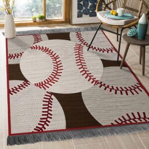 Baseball Rug Sport Decor Gift Floor Decor Living Room Carpet Rug Area Rug - f02e450e3d04