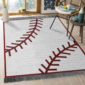 Baseball Rug Sport Decor Gift Floor Decor Living Room Carpet Rug Area Rug - 8d683b8894e0