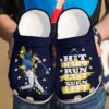Baseball Hit Hard Run Fast Sku 126 Crocs Clog Clog Shoes