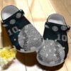 Baseball Is Life Dark Blue Personalize Clog Custom Crocs Clog Number On Sandal Fashion Style Comfortable For Women Men Kid
