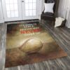 Baseball It Is Hard To Beat A Person Who Never Gives Up Rug Sport Decor Gift Floor Decor Living Room Carpet Rug Area Rug - 6600ace19125