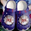 Baseball Lover Royal Navy Personalize Clog Custom Crocs Clog Number On Sandal Fashion Style Comfortable For Women Men Kid