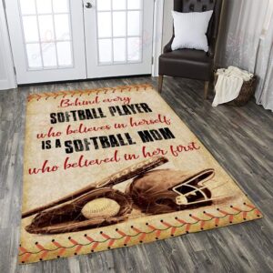 Baseball Mom Rug Sport Decor Gift Floor Decor Living Room Carpet Rug Area Rug - a73c3a78d7f4