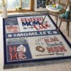 Baseball Mom Rug Sport Decor Gift Floor Decor Living Room Carpet Rug Area Rug - 2ceefe5b8ec8