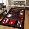 Baseball Never Give Up Rug Sport Decor Gift Floor Decor Living Room Carpet Rug Area Rug - e1718b903fe3