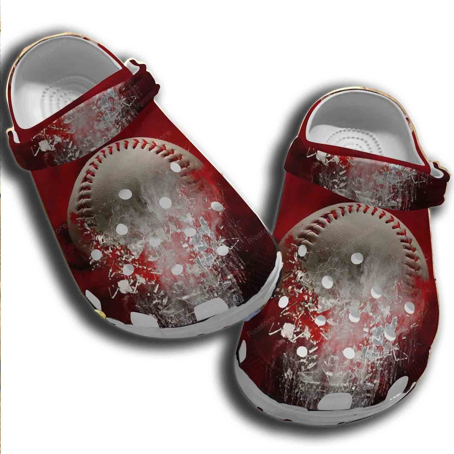 Baseball On Fire Crocs Clog For Batter Girl-Cool Baseball Shoes Crocbland Clog For Men Women Baseball On Fire Crocs Clog For Batter Girl-Cool Baseball Shoes Crocbland Clog For Men Women