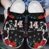 Baseball Paint Splash Personalize Clog Custom Crocs Clog Number On Sandal Fashion Style Comfortable For Women Men Kid