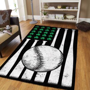 Baseball Patrick Flag Rug Sport Decor Gift Floor Decor Living Room Carpet Rug Area Rug - 860e888a6fb8
