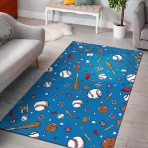Baseball Pattern 1 Rug Sport Decor Gift Floor Decor Living Room Carpet Rug Area Rug - fa483a3f90ed