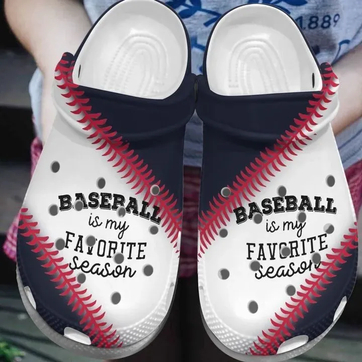 Baseball Personalize Clog Custom Crocs Fashionstyle Comfortable For Women Men Kid Print 3D Baseball Is My Favorite Season Baseball Personalize Clog Custom Crocs Fashionstyle Comfortable For Women Men Kid Print 3D Baseball Is My Favorite Season