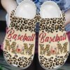 Baseball Personalize Clog Custom Crocs Fashionstyle Comfortable For Women Men Kid Print 3D Baseball Mom Leopard