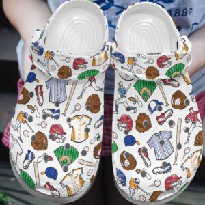 Baseball Personalize Clog Custom Crocs Fashionstyle Comfortable For Women Men Kid Print 3D Baseball Spirit