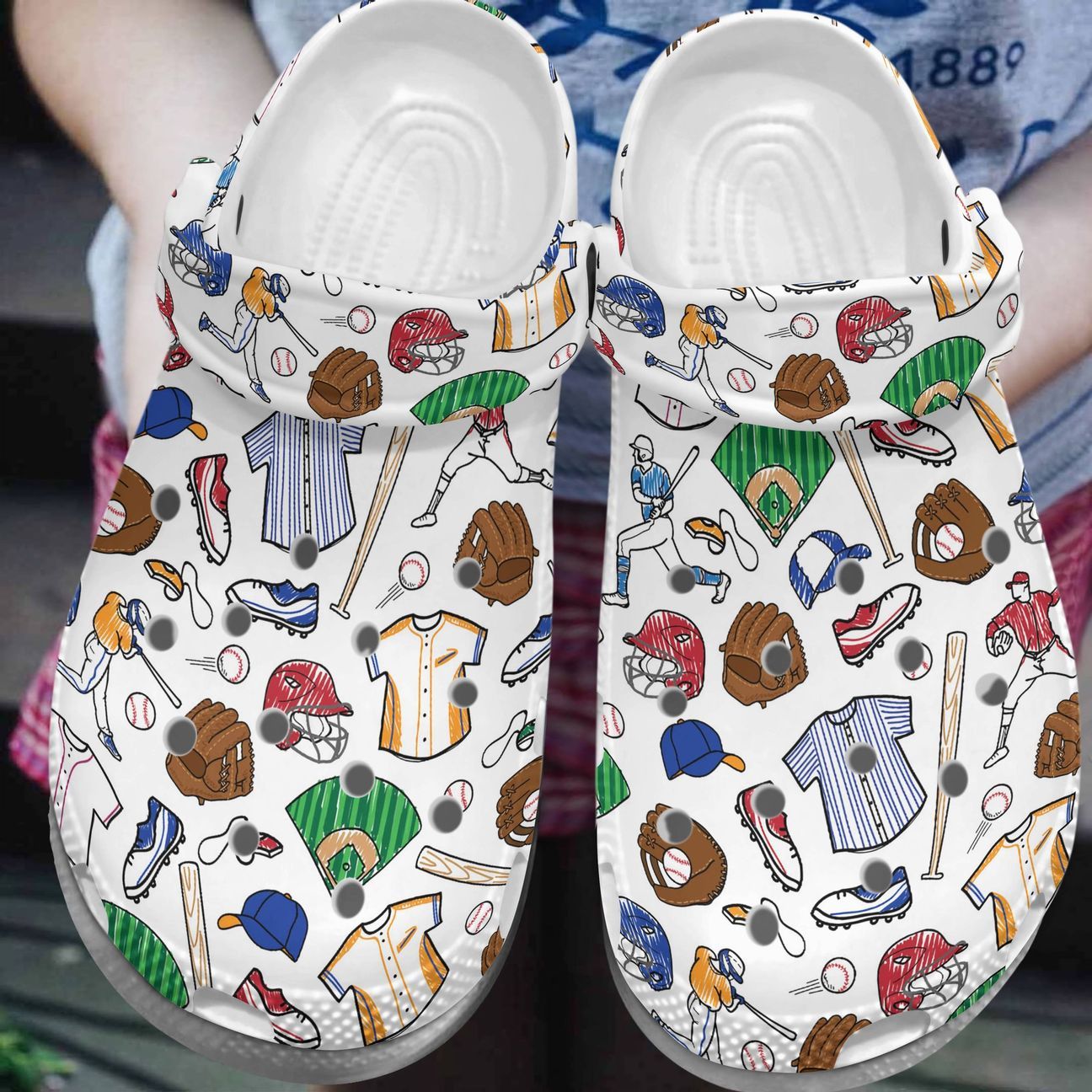 Baseball Personalize Clog Custom Crocs Fashionstyle Comfortable For Women Men Kid Print 3D Baseball Spirit Baseball Personalize Clog Custom Crocs Fashionstyle Comfortable For Women Men Kid Print 3D Baseball Spirit