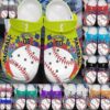 Baseball Personalize Clog Custom Crocs Fashionstyle Comfortable For Women Men Kid Print 3D Whitesole 11 Colors