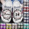 Baseball Personalize Clog Custom Crocs Fashionstyle Comfortable For Women Men Kid Print 3D Whitesole Crack Personalized