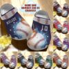 Baseball Personalize Clog Custom Crocs Fashionstyle Comfortable For Women Men Kid Print 3D Whitesole Personalized Baseball Colorful