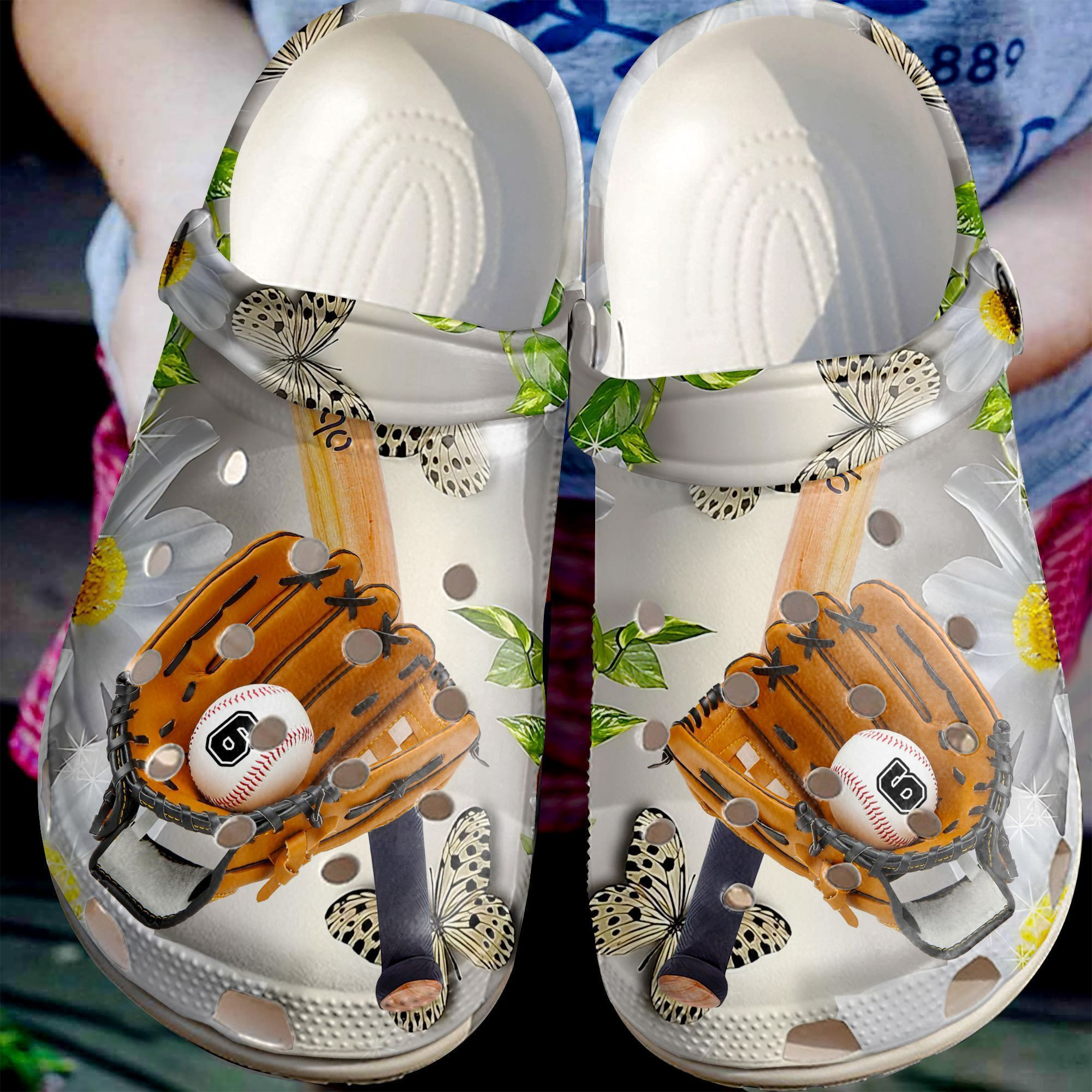 Baseball Personalized And Daisy Sku 173 Crocs Clog Clog Shoes Baseball Personalized And Daisy Sku 173 Crocs Clog Clog Shoes