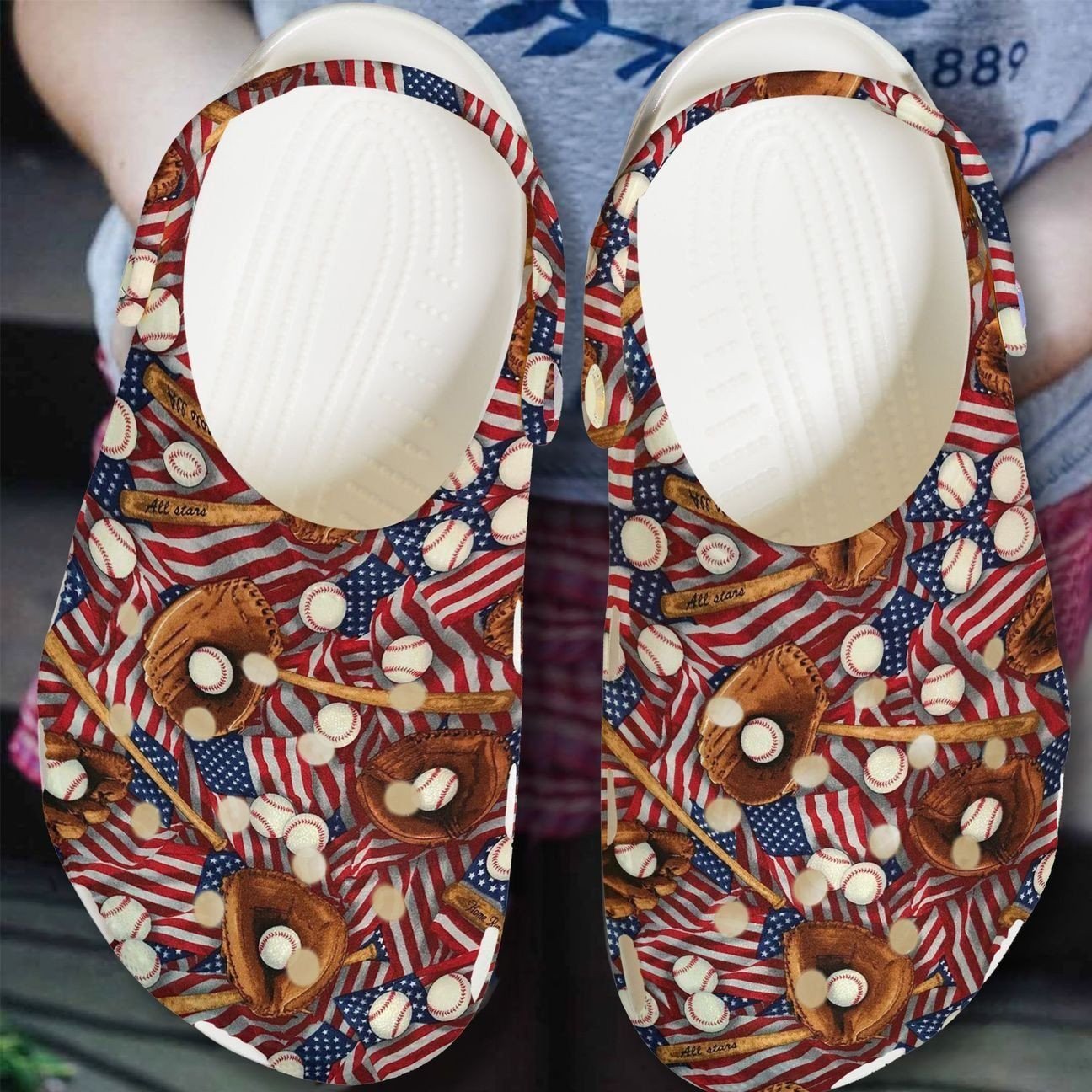Baseball Personalized Clog Custom Crocs Clog Comfortablefashion Style Comfortable Kid Print 3D Baseball Flag For Mens And Womens Baseball Personalized Clog Custom Crocs Clog Comfortablefashion Style Comfortable Kid Print 3D Baseball Flag For Mens And Womens