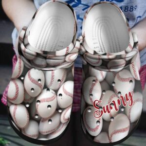 Baseball Personalized Clog Custom Crocs Comfortablefashion Style Comfortable For Women Men Kid Print 3D Baseball Strengthens Me