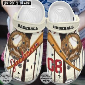 Baseball Personalized Clog Custom Crocs Comfortablefashion Style Comfortable For Women Men Kid Print 3D Baseball Uniform