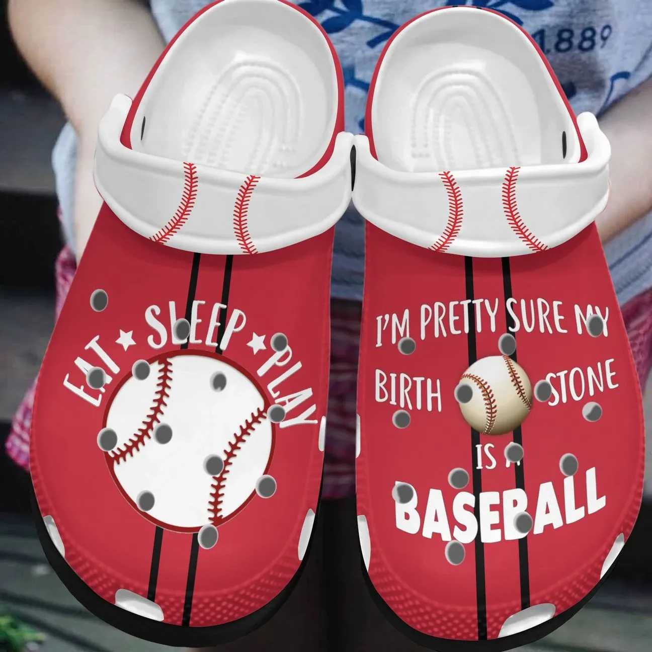 Baseball Personalized Clog Custom Crocs Comfortablefashion Style Comfortable For Women Men Kid Print 3D Eat Sleep Play Baseball Baseball Personalized Clog Custom Crocs Comfortablefashion Style Comfortable For Women Men Kid Print 3D Eat Sleep Play Baseball