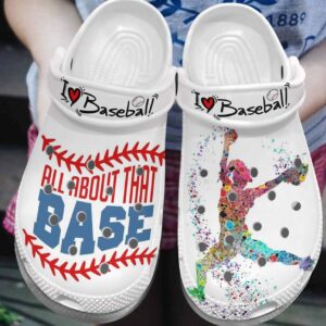 Baseball Personalized Clog Custom Crocs Comfortablefashion Style Comfortable For Women Men Kid Print 3D I Love Baseball