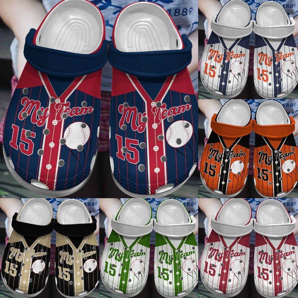 Baseball Personalized Clog Custom Crocs Comfortablefashion Style Comfortable For Women Men Kid Print 3D Jersey Theme Baseball Personalized Clog Custom Crocs Comfortablefashion Style Comfortable For Women Men Kid Print 3D Jersey Theme