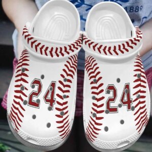 Baseball Personalized Clog Custom Crocs Comfortablefashion Style Comfortable For Women Men Kid Print 3D Number