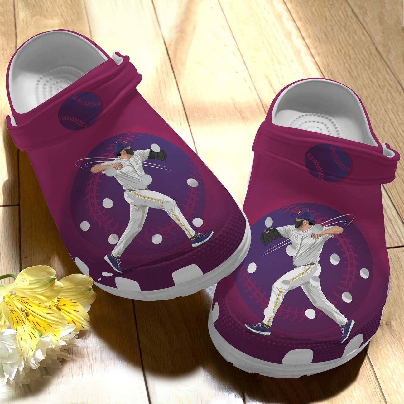 Baseball Personalized Clog Custom Crocs Comfortablefashion Style Comfortable For Women Men Kid Print 3D Pitcher Baseball Personalized Clog Custom Crocs Comfortablefashion Style Comfortable For Women Men Kid Print 3D Pitcher