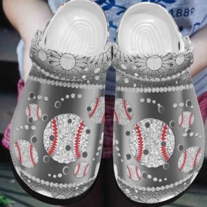 Baseball Personalized Clog Custom Crocs Comfortablefashion Style Comfortable For Women Men Kid Print 3D Sparkle Baseball