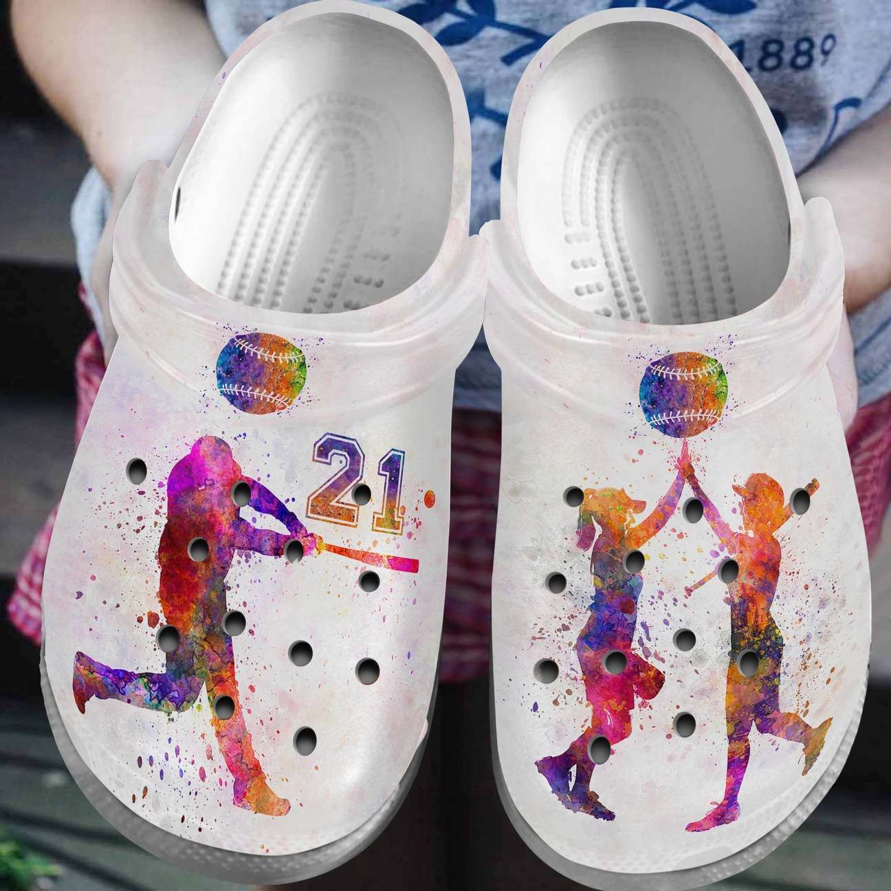 Baseball Personalized Clog Custom Crocs Comfortablefashion Style Comfortable For Women Men Kid Print 3D Watercolor Baseball Personalized Clog Custom Crocs Comfortablefashion Style Comfortable For Women Men Kid Print 3D Watercolor