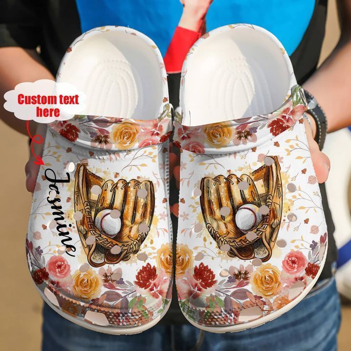Baseball Personalized Floral Sku 152 Crocs Clog Clog Shoes Baseball Personalized Floral Sku 152 Crocs Clog Clog Shoes