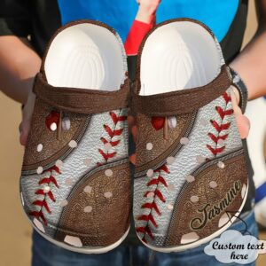 Baseball Personalized Leather Sku 175 Crocs Clog Clog Shoes