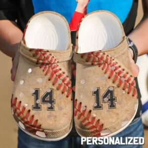 Baseball Personalized Love Sku 137 Crocs Crocband Clog Comfortable For Mens Womens Classic Clog Water Shoes
