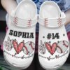Baseball Personalized Personalize Clog Custom Crocs Fashionstyle Comfortable For Women Men Kid Print 3D Peace Love Baseball