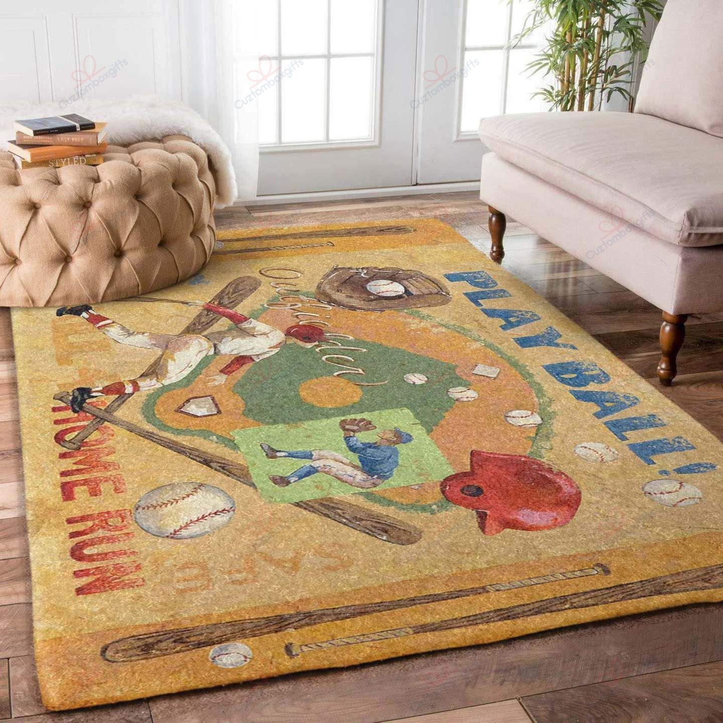 Baseball Play Ball Rug Sport Decor Gift Floor Decor Living Room Carpet Rug Area Rug - ac388f044ba0 Baseball Play Ball Rug Sport Decor Gift Floor Decor Living Room Carpet Rug Area Rug - ac388f044ba0