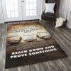 Baseball Reach Down And Prove Something Rug Sport Decor Gift Floor Decor Living Room Carpet Rug Area Rug - 5d60fd549631